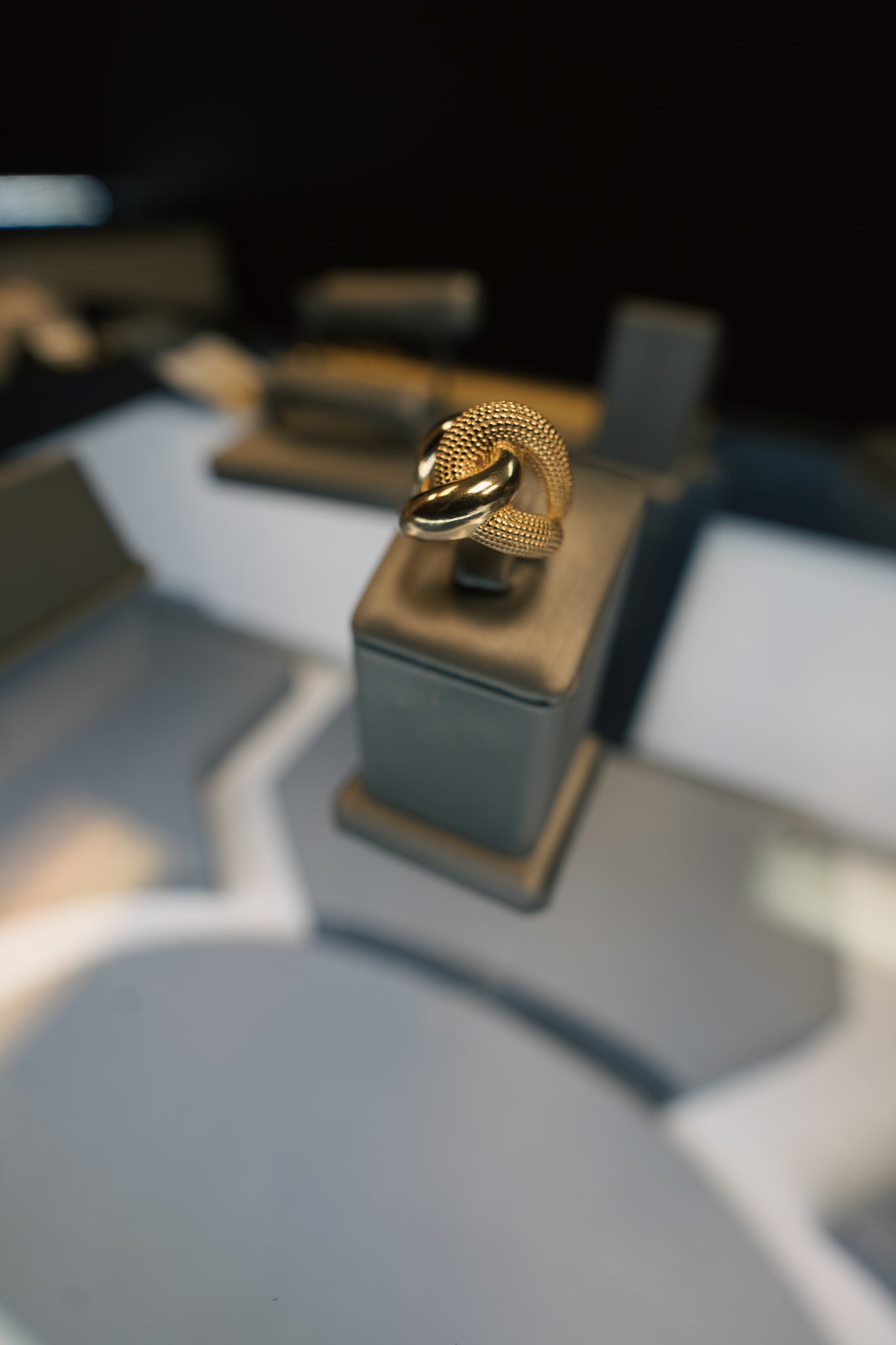 10kt Womens Double Texture Ring