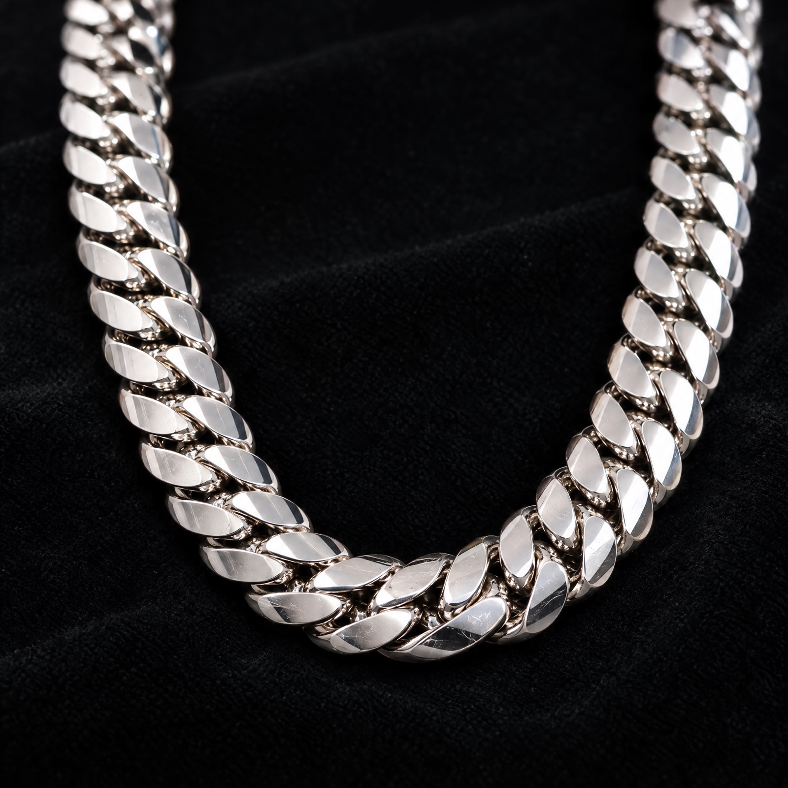 White gold Miami Cuban link chain