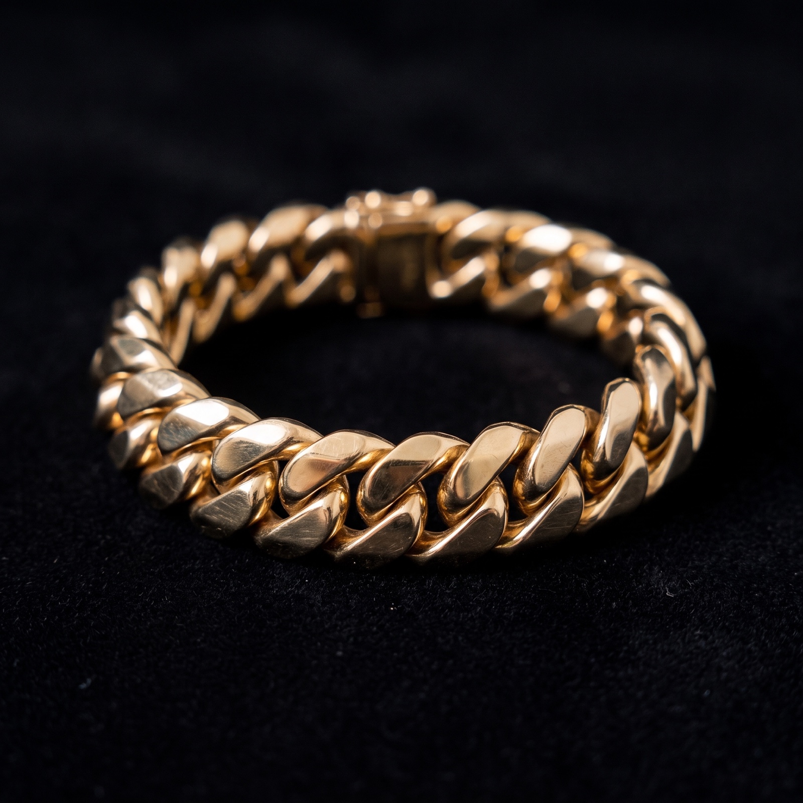 Gold bonded Miami Cuban link bracelet
