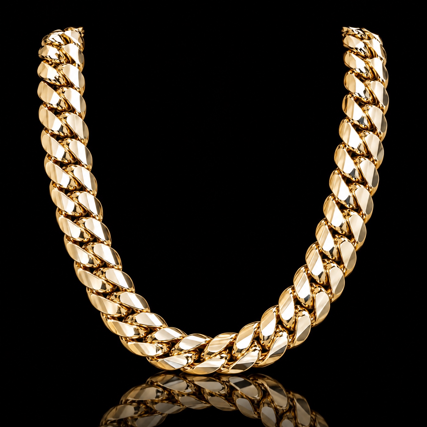 Gold bonded Miami Cuban link chain