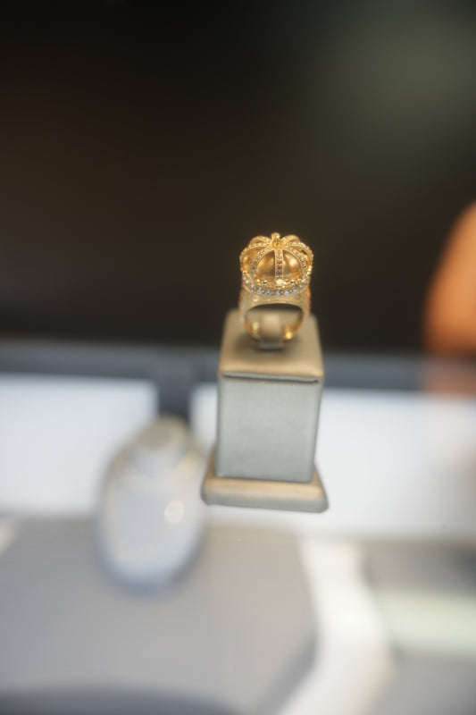 10kt Crown Pillow Ring
