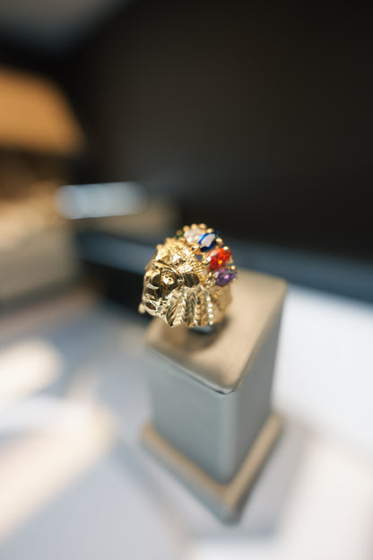 10kt Native American Ring