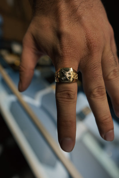 10kt Eagle Nugget Ring