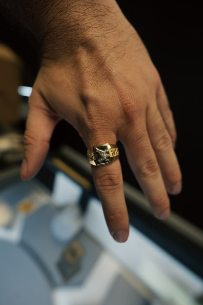 10kt Eagle Nugget Ring