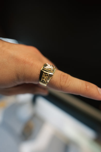 10kt Eagle Nugget Ring
