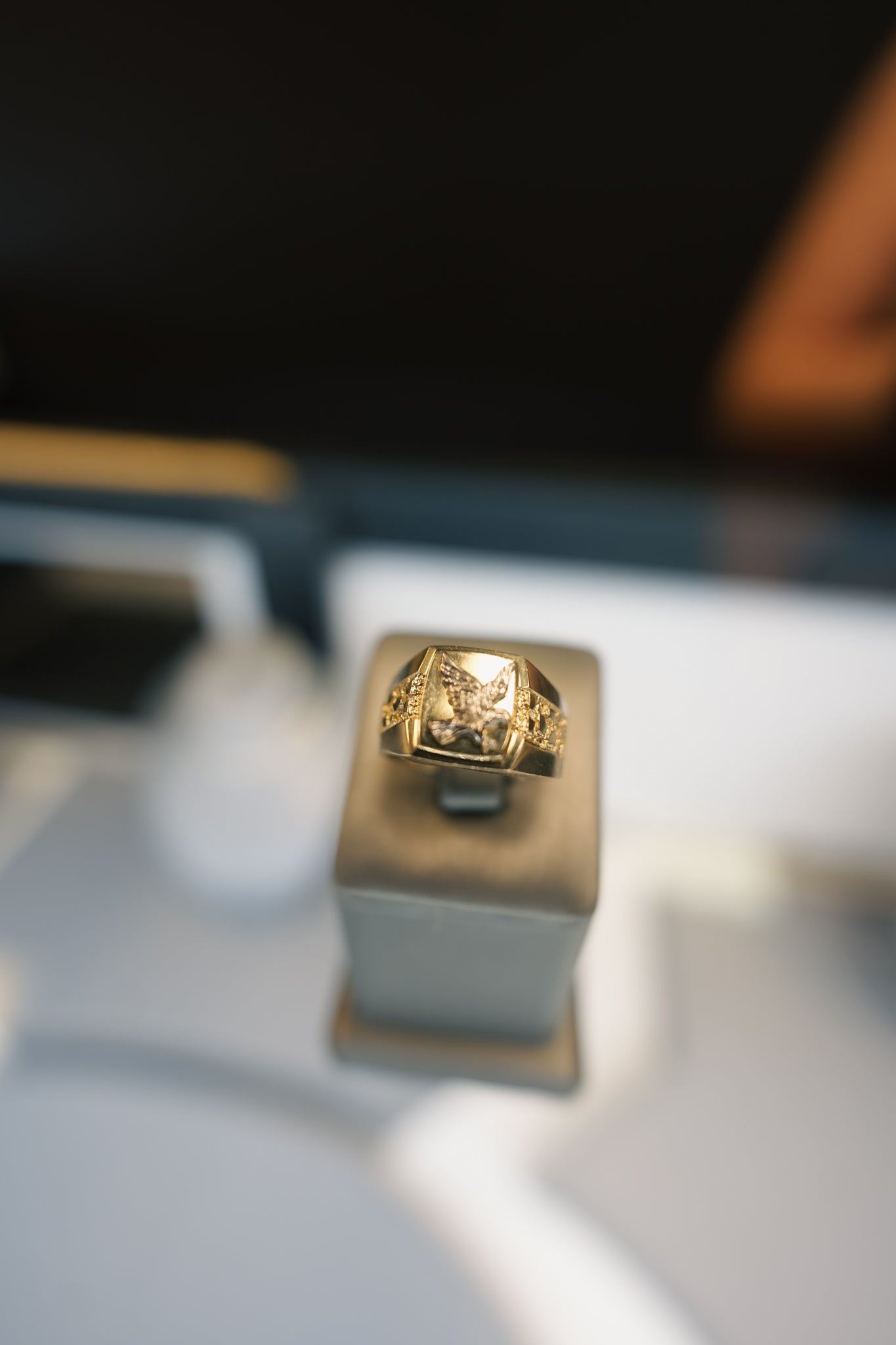 10kt Eagle Nugget Ring