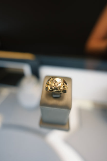 10kt Eagle Nugget Ring
