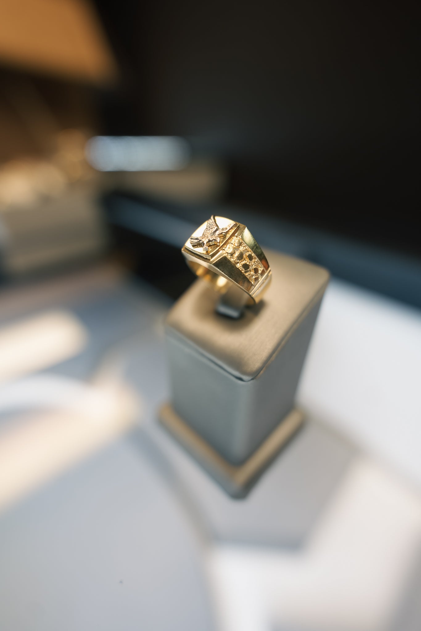 10kt Eagle Nugget Ring