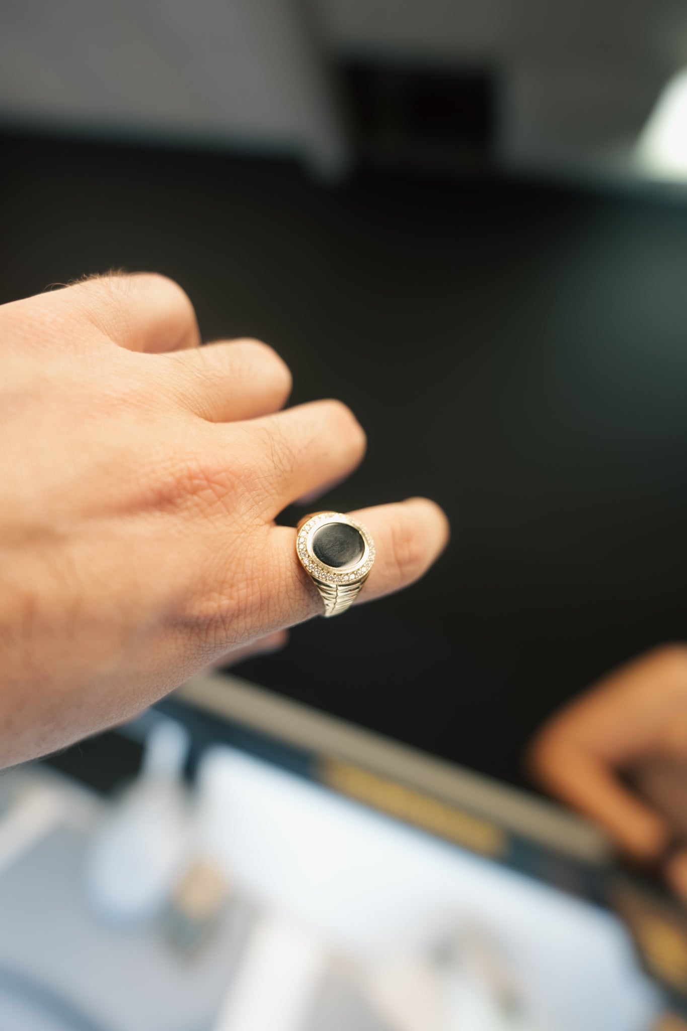 10kt Black Rock Ring