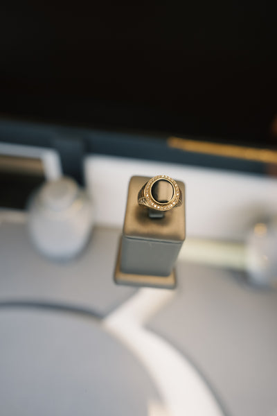 10kt Black Rock Ring