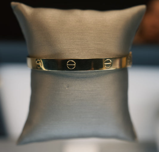 10kt Screw Bangle Bracelet