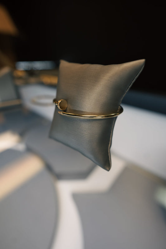 10kt Nail Bangle Bracelet