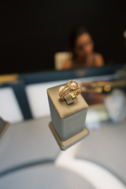 10kt Two-Piece Engagement Ring Set