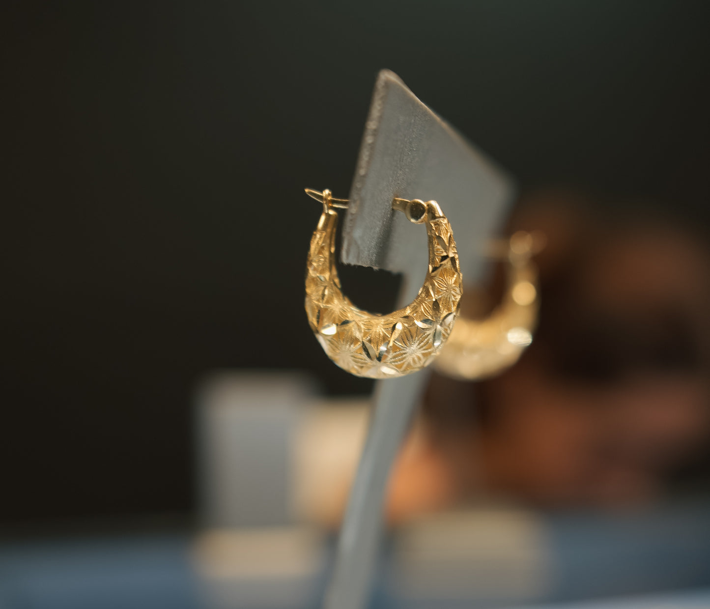 10kt Dubai Hoop Earrings