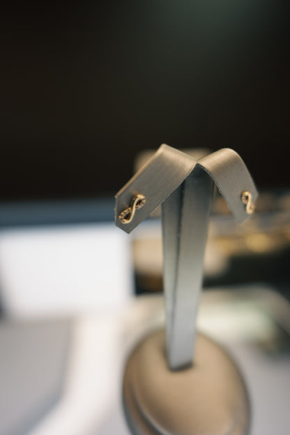10kt Infinity Earrings