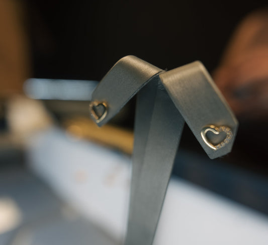 10kt Heart Earrings