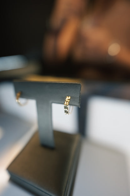 10kt Dainty Hoop Earrings